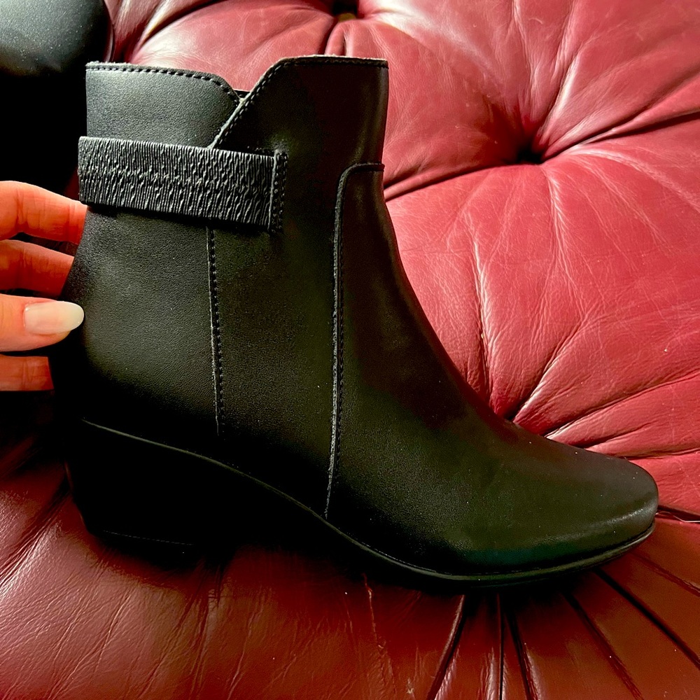 Clark’s leather booties
